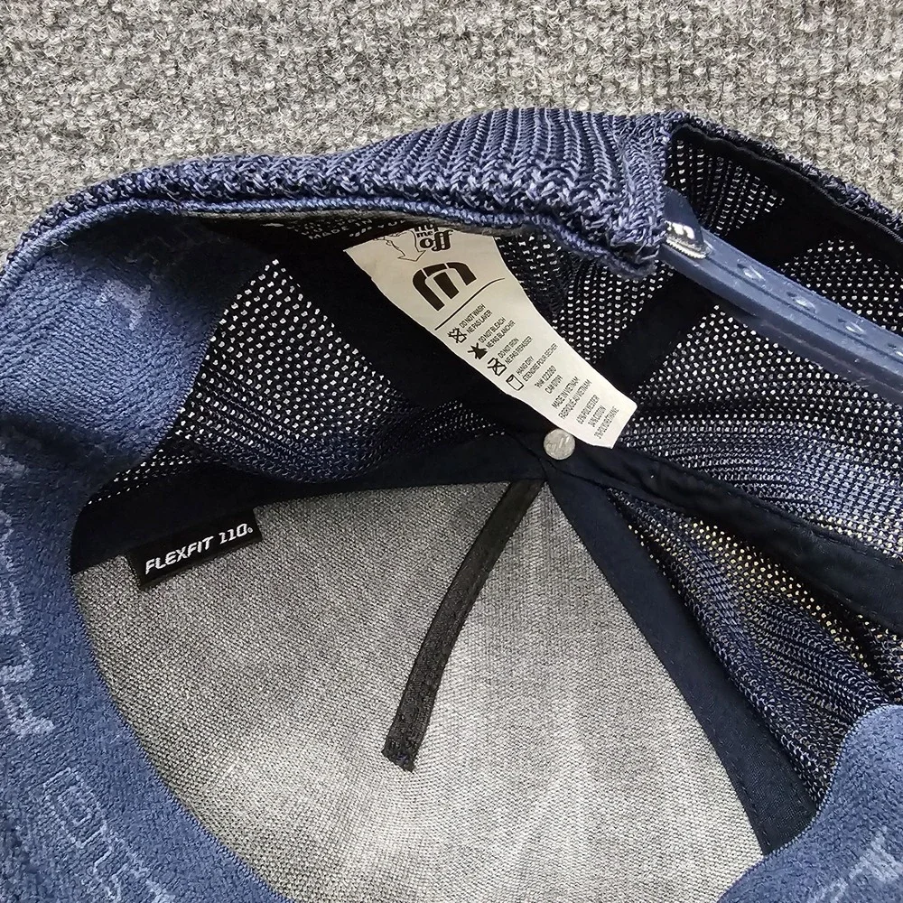 Travis Mathew Golf Hat Hoover Trucker Navy Snap Back Adjustable